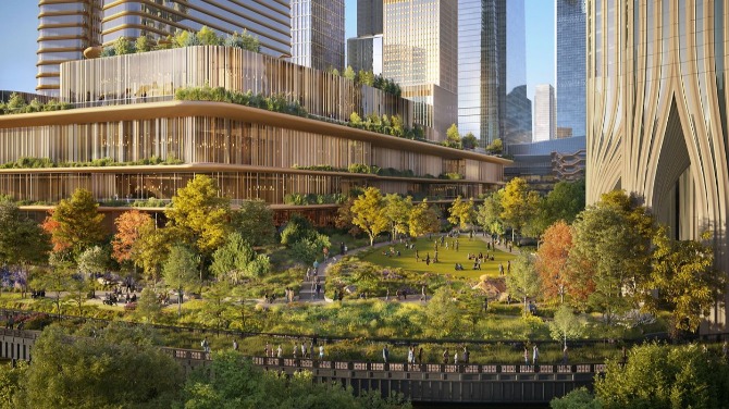 Projeto de desenvolvimento do Hudson Yard avançado pela Comissão de Planejamento da Cidade