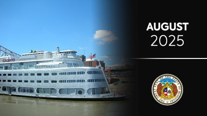 Os cassinos do Missouri registram receita de $177,5 milhões em agosto, um aumento de 9% em relação ao ano anterior