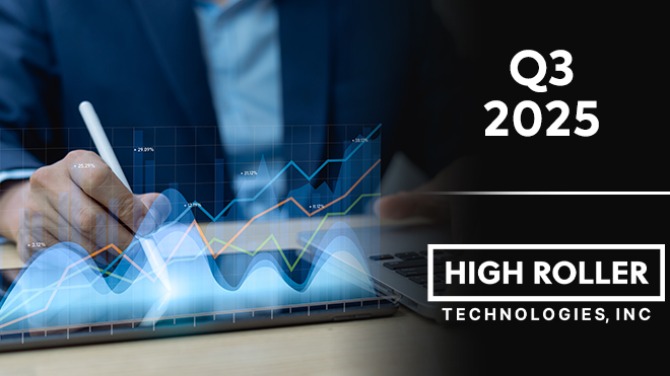 High Roller Technologies relata receita de 6,3 milhões de dólares no terceiro trimestre