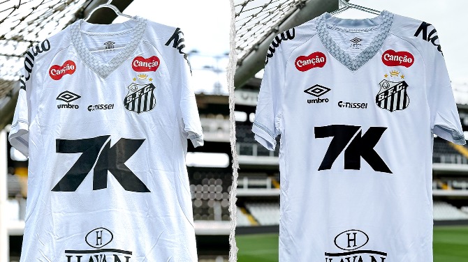 7K reduce el tamaño del logotipo en la camiseta de Santos tras la petición de los fanáticos