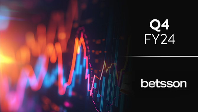 Betsson: los ingresos del cuarto trimestre aumentaron un 22%, el año fiscal 24 alcanzó los 1.150 millones de dólares