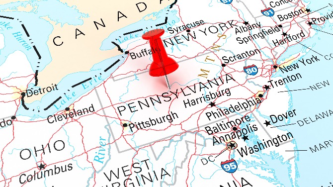 Pennsylvania-map