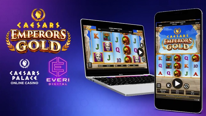 Everi Digital lanza un nuevo juego de tragamonedas en el casino en línea Caesars Palace