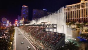 MGM Resorts presenta las gradas de Bellagio antes del Gran Premio de F1 de Las Vegas 2023