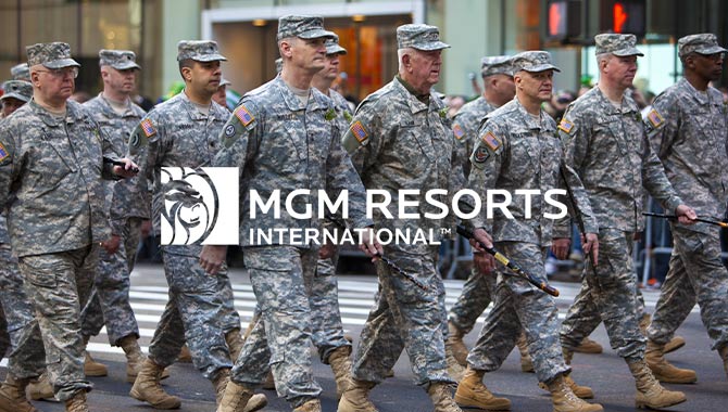 MGM Resorts es nombrado uno de los principales empleadores de veteranos militares