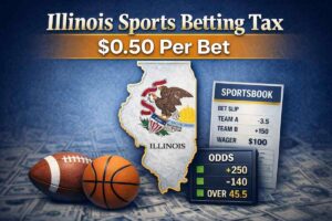 Las apuestas deportivas en Illinois caen un 15 % tras la entrada en vigor de un nuevo impuesto
