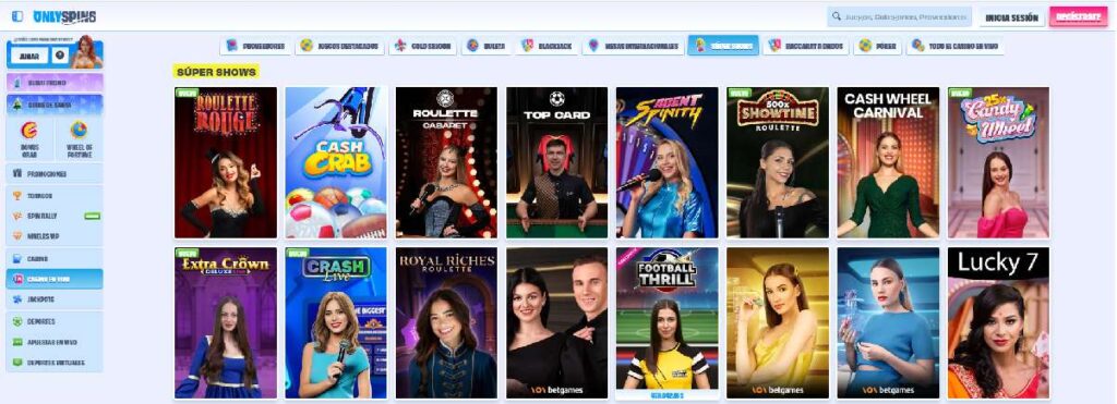 Juegos más populares de los casinos en línea de Europa - Juegos en vivo
