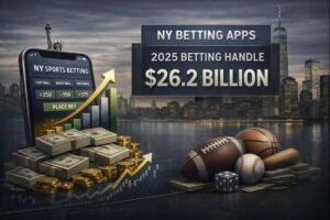 Los ingresos de las apuestas deportivas en Nueva York suben un 73% interanual en diciembre; el volumen apostado de 2025 bate récords