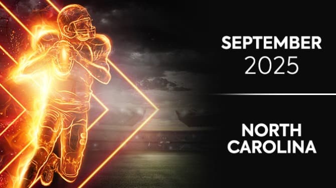 Carolina del Norte registra 221,7 millones de dólares en apuestas brutas en el primer tercio del año fiscal 26