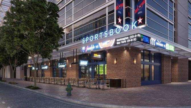 NBA game played at arena with a legal sportsbook