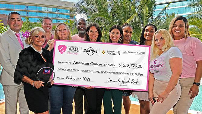 Hard Rock’s PINKTOBER hits record-breaking $700,000