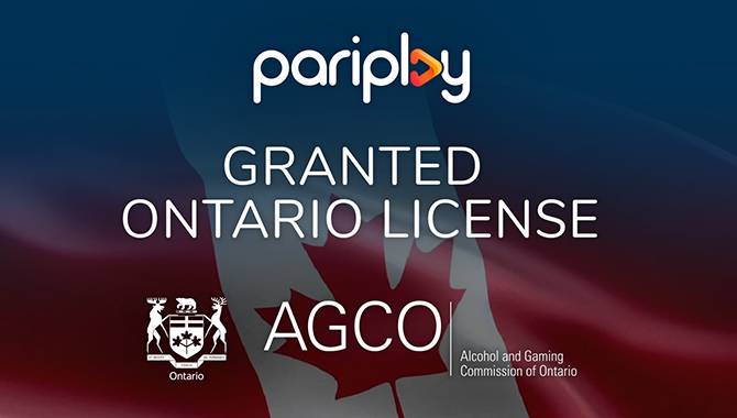 Pariplay awarded Ontario supplier license