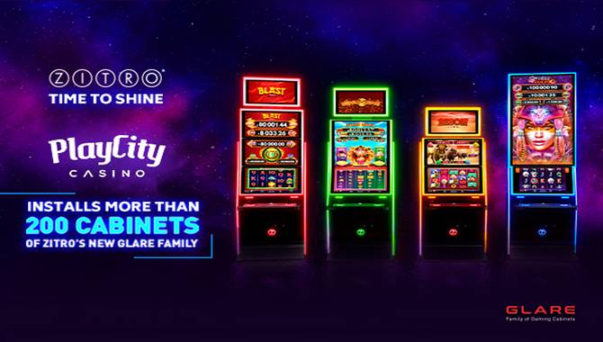 PlayCity Casinos install 211 Zitro Glare cabinets