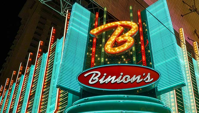 Las Vegas’ Binion’s Gambling Hall & Hotel opens $1m display