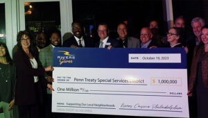 Rivers Casino gives $1m check to Penn Treaty SSD