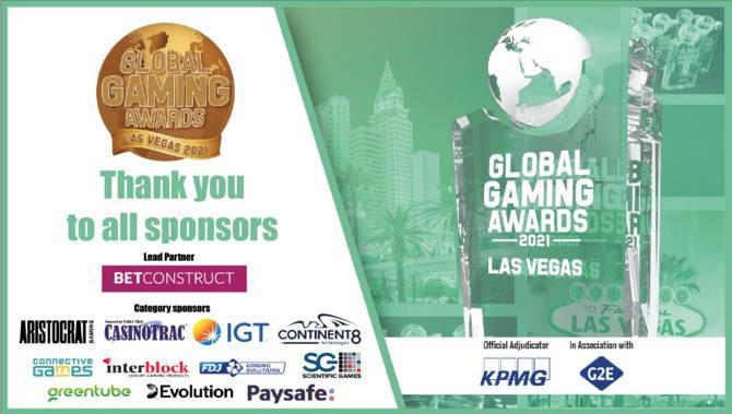Top gaming companies to sponsor the Global Gaming Awards Las Vegas 2021