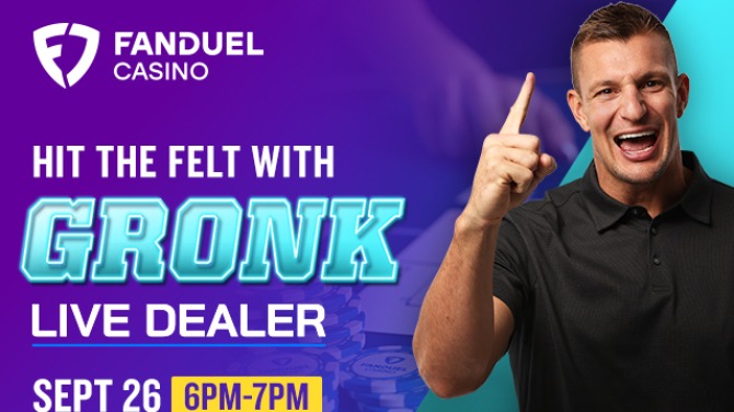 Rob Gronkowski set to return to FanDuel Casino’s live blackjack table