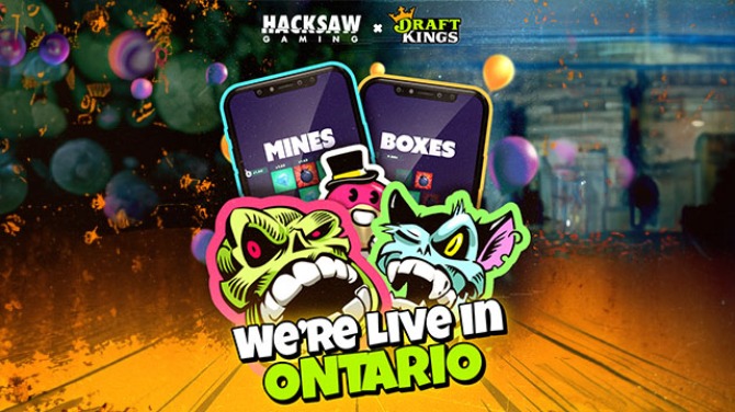 Hacksaw Gaming and DraftKings celebrate Ontario launch
