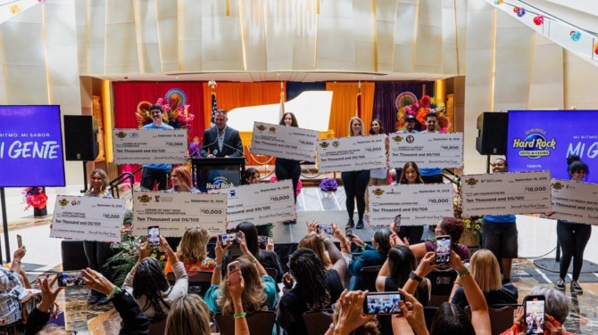Seminole Hard Rock Tampa celebrates Hispanic Heritage Month with local donations
