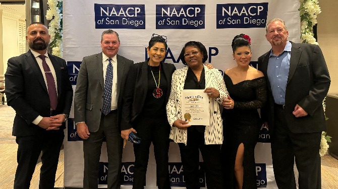 Mary Cheeks honored with Excellence in Advocacy Award by NAACP San Diego