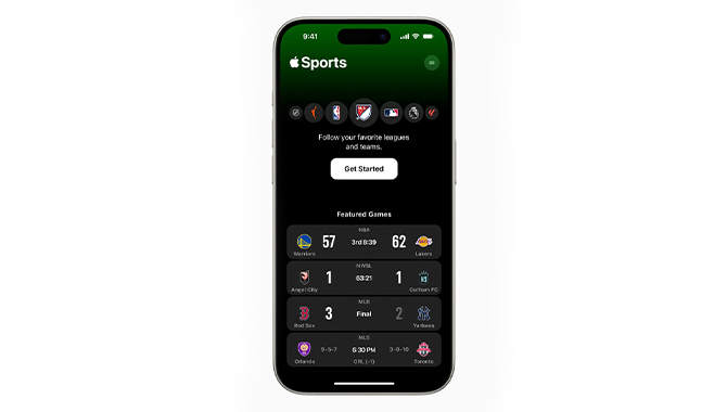 Apple introduces new sports app