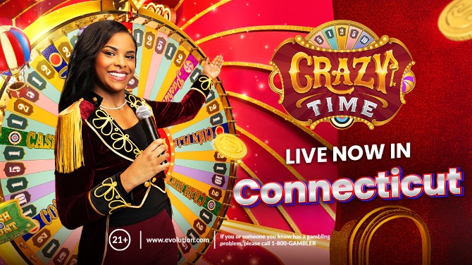 Evolution’s Crazy Time makes Connecticut debut