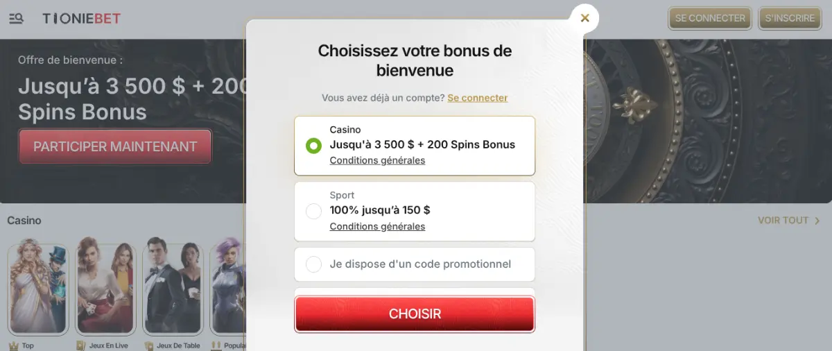 Tooniebet bonus de bienvenue