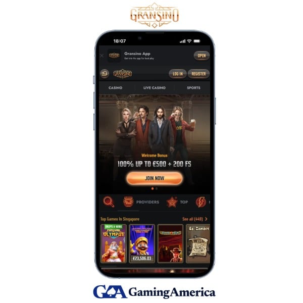 Gransino Casino App Screenshot