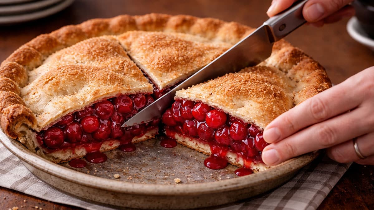 Cherry Pie Slicing Knife