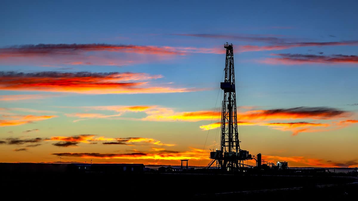Oklahoma Oil Well Sunset