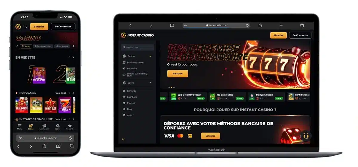 Instant casino en ligne