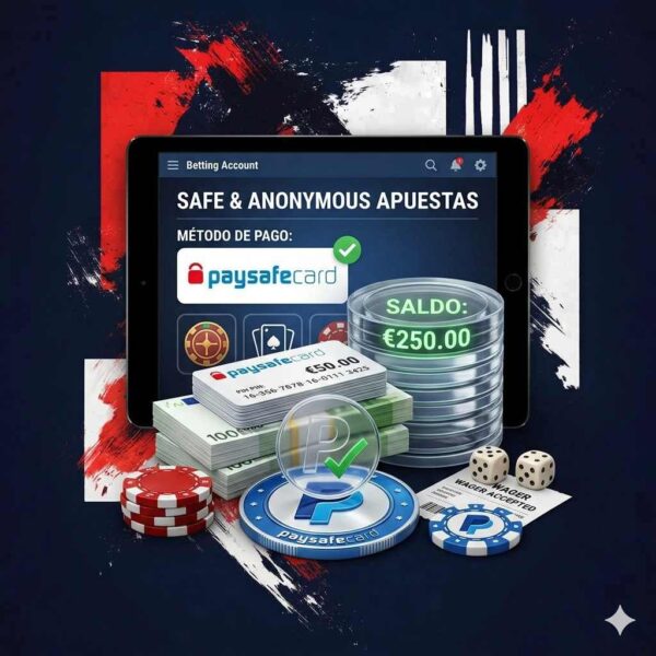 Casas de apuestas que aceptan paysafecard seguras y sin registro bancario