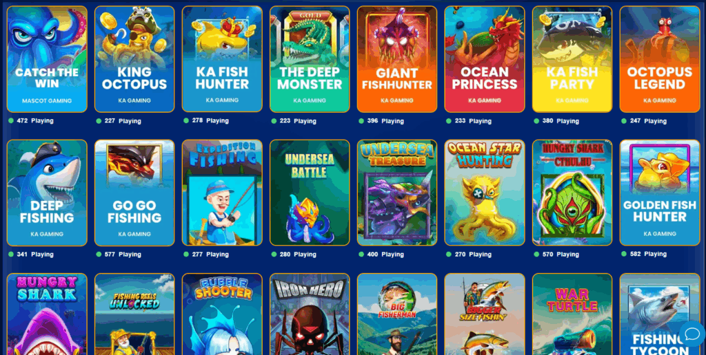 fishing games at sweepstakes casinos