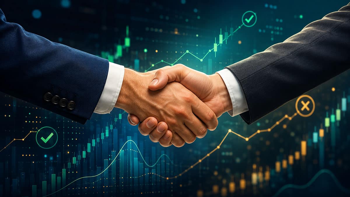 Prediction Market Business Handshake