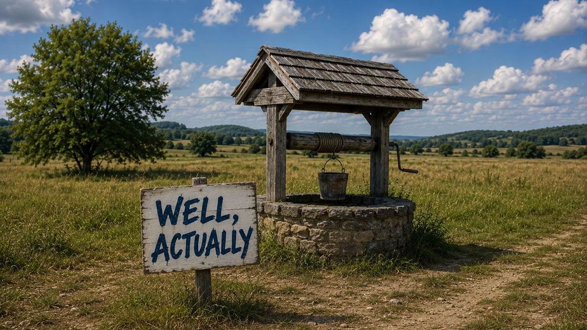 Well Actually Field Sign