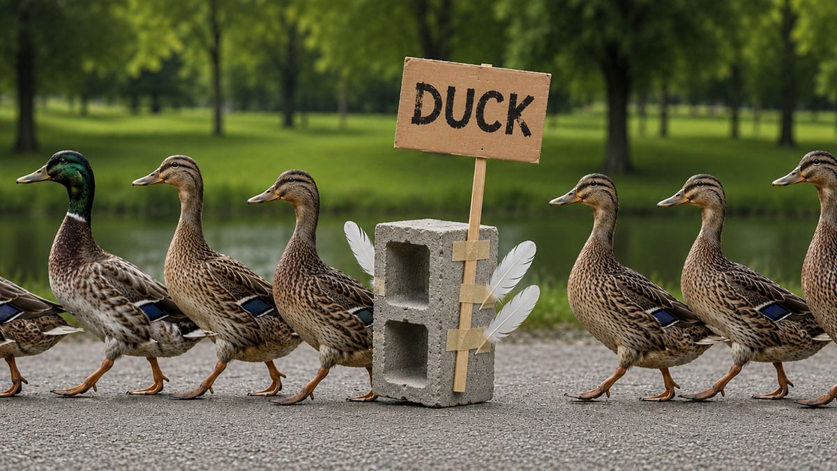 Cinder Block Duck Disguise